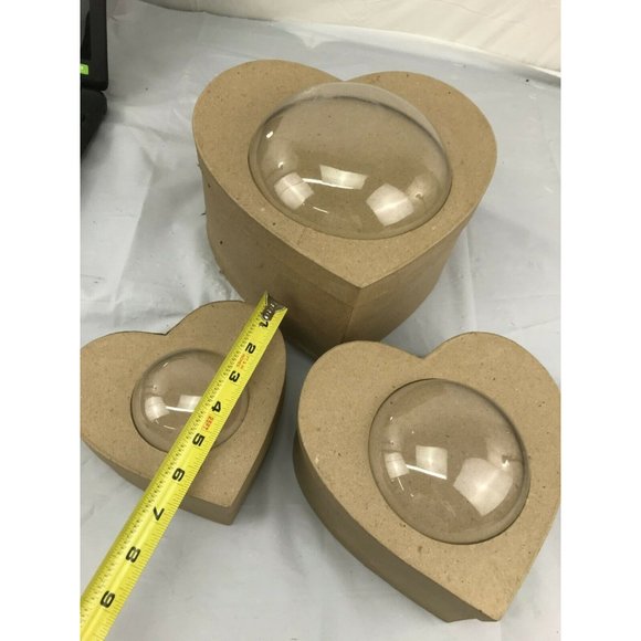 Set of 3 Heart Gift Boxes with Bubble Window - Picture 4 of 6